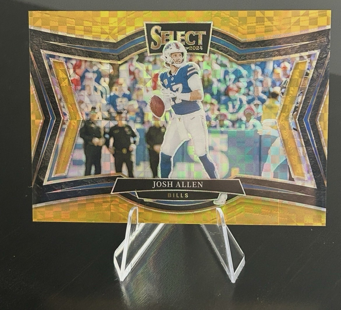 JOSH ALLEN 2024 Panini Select Field level Gold Prizm /10 MVP SEASON #Bills