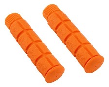 Block Grips 7/8" x 120mm Orange Flangeless PVC Bicycle Handlebar BMX Cruiser.