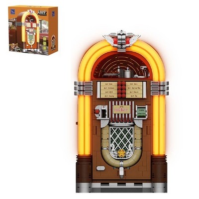 PANTASY Jukebox Building Kit with Coin & Sound Function, Mechanical Music Box...