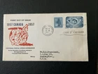 Canada 1957 #371-372 Universal Postal Union - Regal FDC