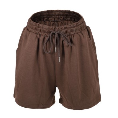 1pc women sports shorts running casual coffee shorts color L