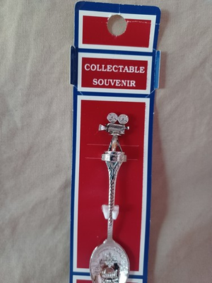 #ad Hollywood Collectable Souvenir Spoon Karol Western Corp Movie Camera California $9.00