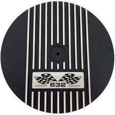 Big Block Chevy 632 - 13 Round Air Cleaner Kit - Black - Flag Logo - Ansen Usa Big Block Chevy 632 - 13 Round Air Cleaner Kit - Black - Flag Logo - Ansen Usa