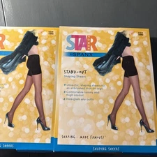 Star Power by SPANX Stand-Out Shaping Sheers 2168 Women's Size E, Cocoa Brown