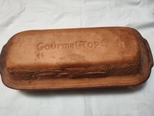 Vintage Gourmet Topf Rectangular Clay Baking Dish