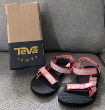 Teva Original Universal Tie Dye Sandals Womens Size 6 Orange Blue New In Box
