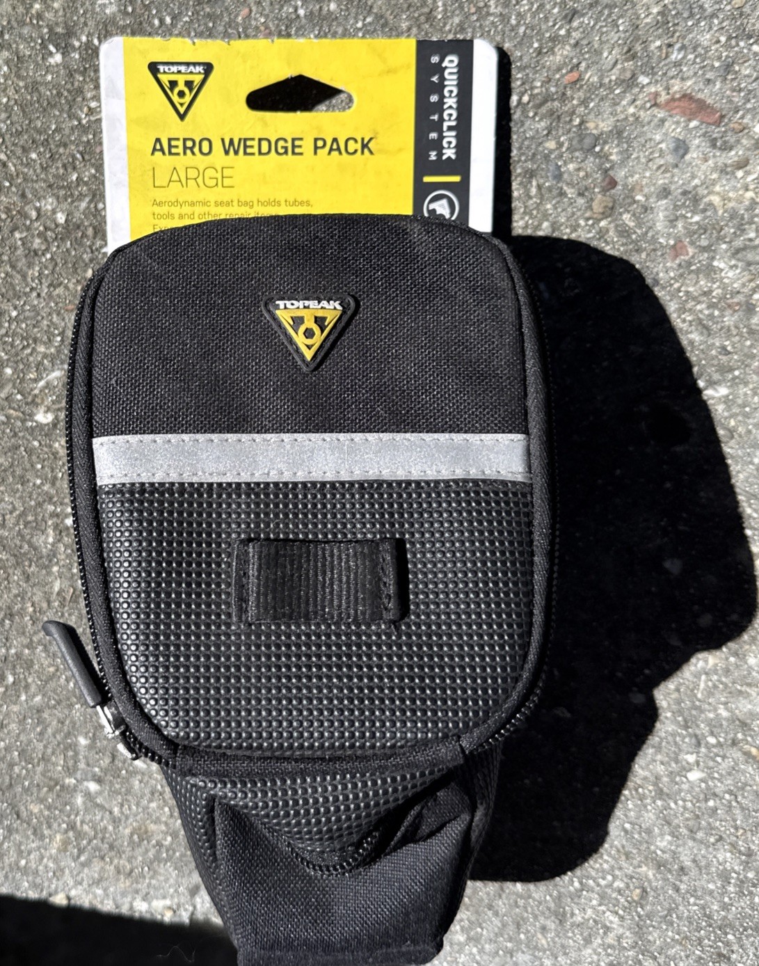 Topeak Large Aero Wedge Bicycle Seat Bag / Saddle Pack QR St