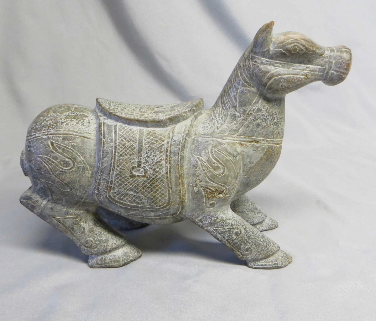 骨董品　玉製　馬 骨董品 玉製 馬 Tomb Figurines of Horses in Three-color Glaze