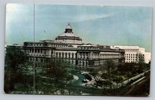 Vintage Library of Congress Washington DC Postcard Capitol Souvenir Co