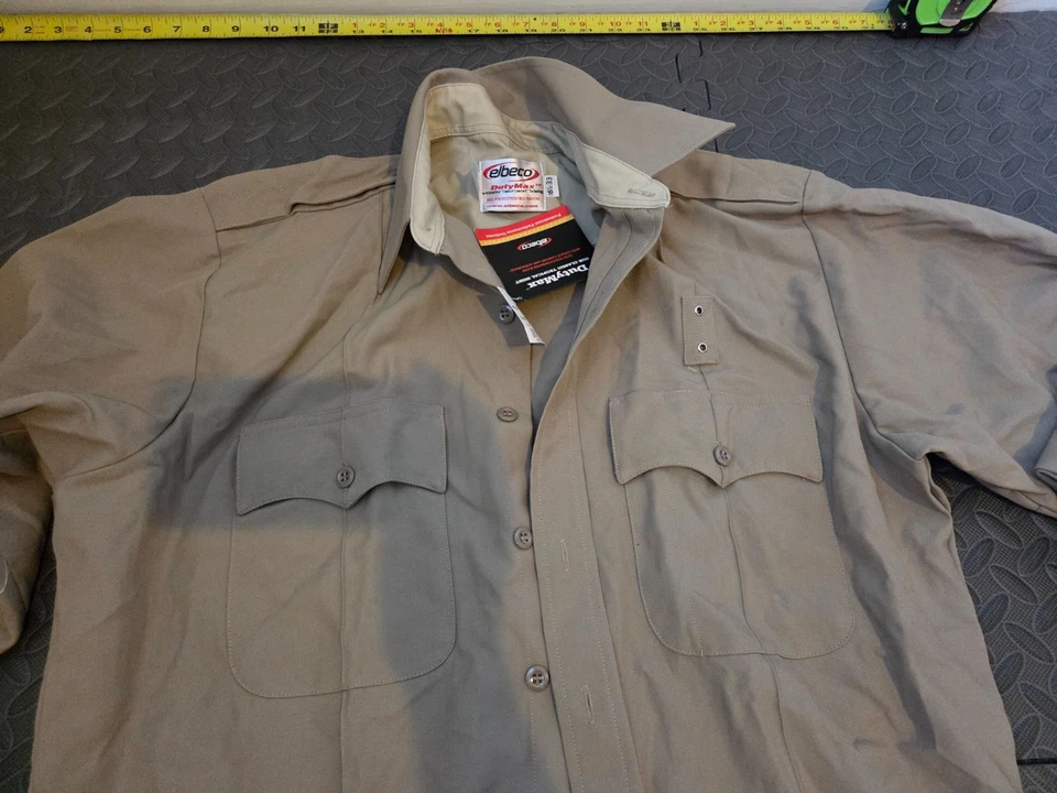 CAMISA ELÁSTICA MANGA LARGA ELBECO PARA HOMBRE 16,5X32-33 MAXX COSTA OESTE #S43 Foto 2 de 4