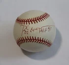 ROD CAREW HOF Autographed Rawlings MLB Baseball, Angels of Anaheim, Minn Twins