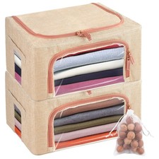 24L Cashmere Sweater Storage Bag 2 Pack with Natural Cedar Ball Cotton Pouch