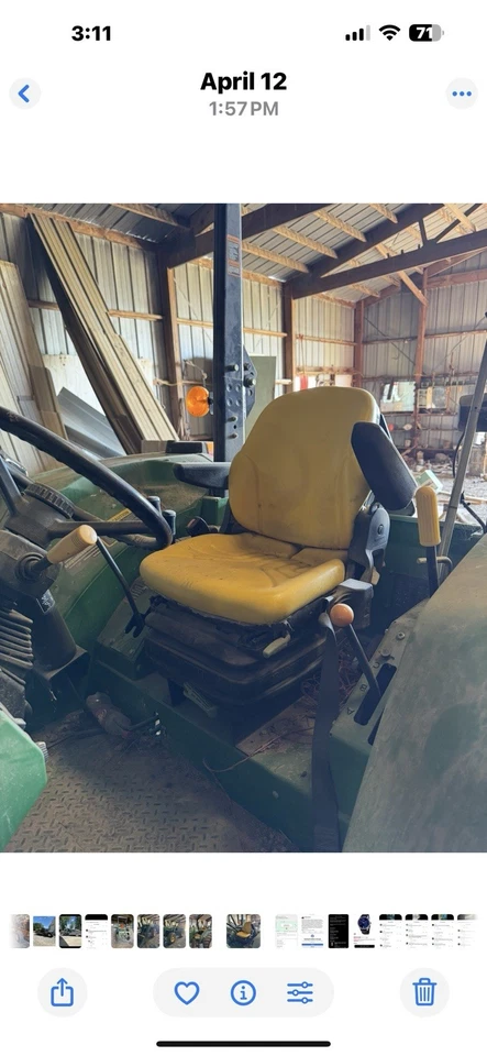 John Deere 6100D con cargador John Deere 673 Foto 3 de 4