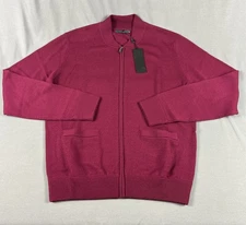 Greyson Sweater Sagaponack Full Zip Medium Hawkeye Wool NWT MSRP $285