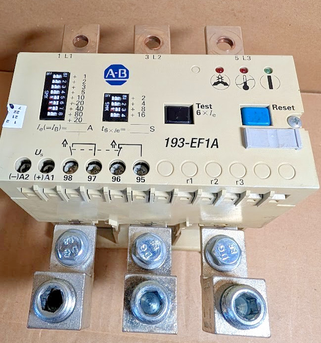 Allen-Bradley 193-EF1A Solid State Overload Relay, 20-180Amp ( Tested / Clean )