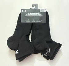 Under Armour UA Training Cotton Cushioned Ankle Socks Black 6-pack Size Large