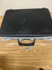 Vintage Samsonite Hard Shell Briefcase Black Attache Case 17  Business W/Key