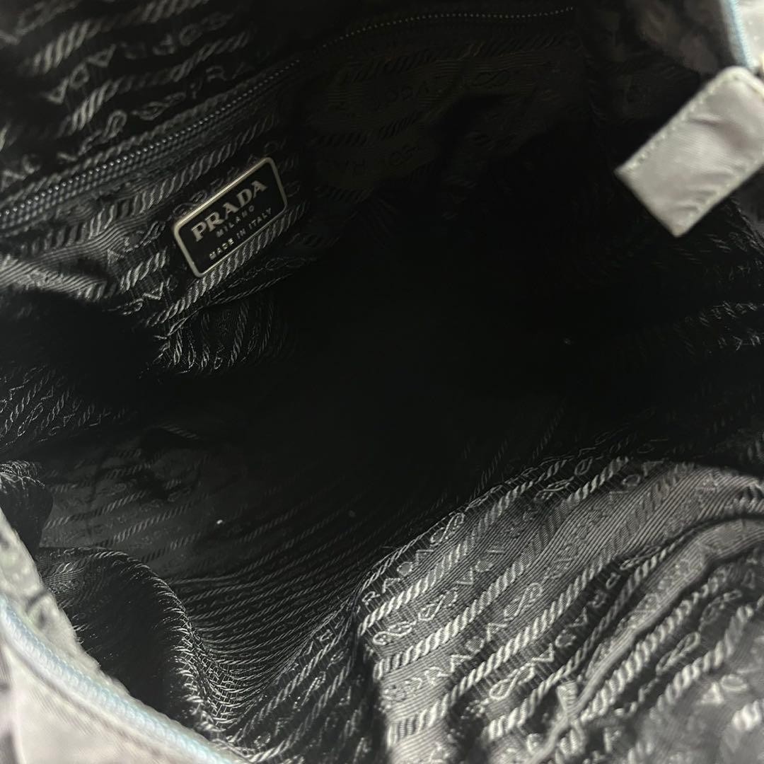PRADA Nylon Tote Bag Black A4 Size Triangle Logo Unisex Shoulder Bag Authentic thumbnail 10