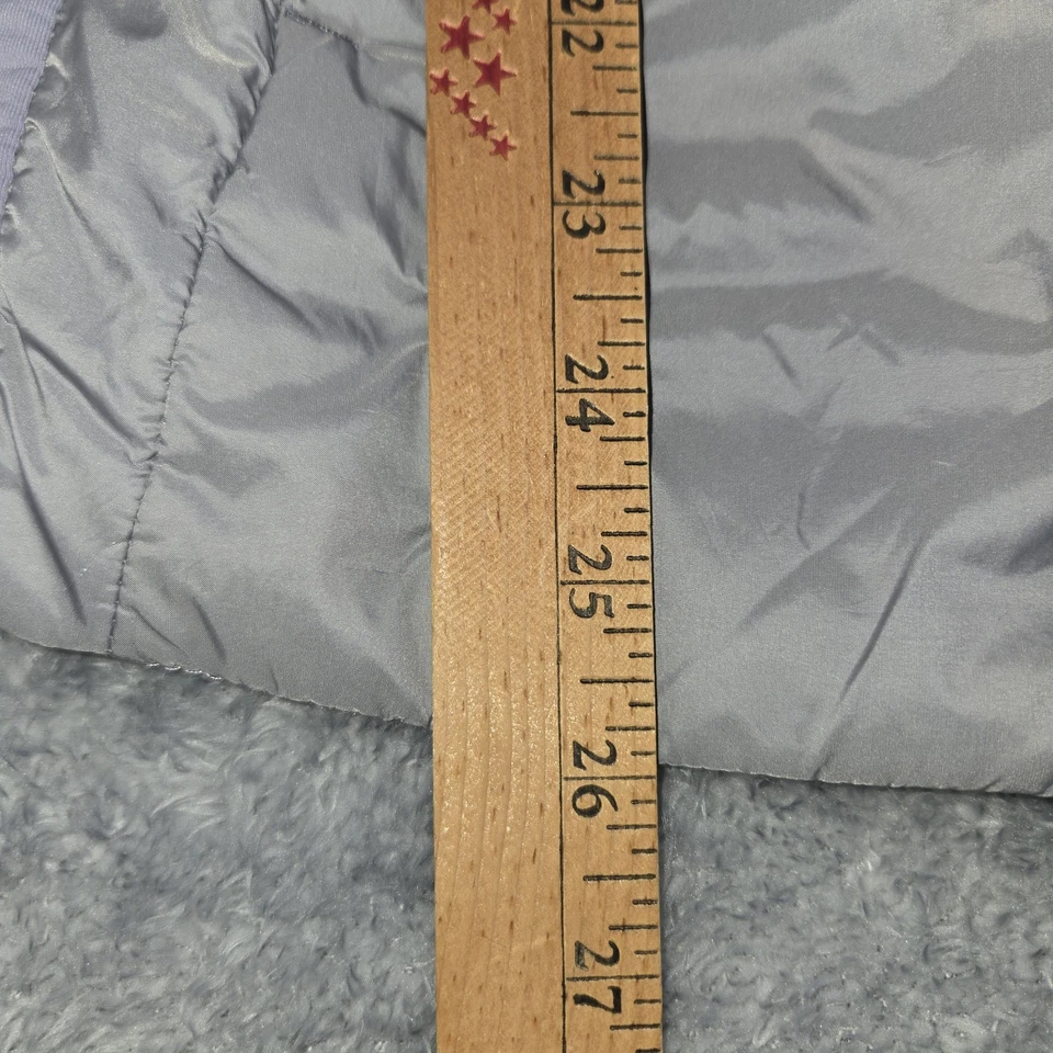 共济会户外夹克女式 XL 紫色拉链纽扣绗缝外套小号 — 第 3/4 张图片