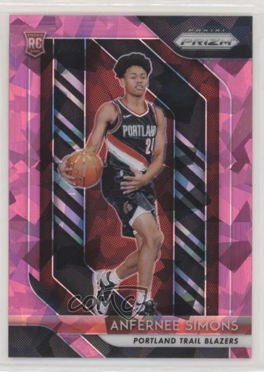 2018-19 Panini Prizm Pink Ice Prizm Anfernee Simons #61 k5j