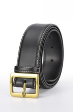 Ladies Business Real Leather Alloy Buckle Wide Waist Belt Dress Coat Decoration