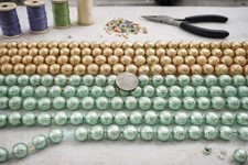 Bulk Lot Glass Beads for Jewelry Making 14mm Round Mix Pearl Glass Beads 2 lb