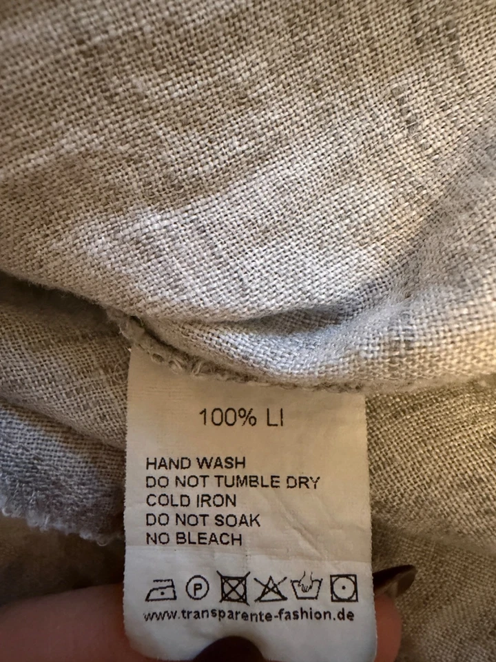 Transparente Women Linen Flax Lagenlook Button Vest Sleeveless Top Gray (48x30) - Image 4 of 4