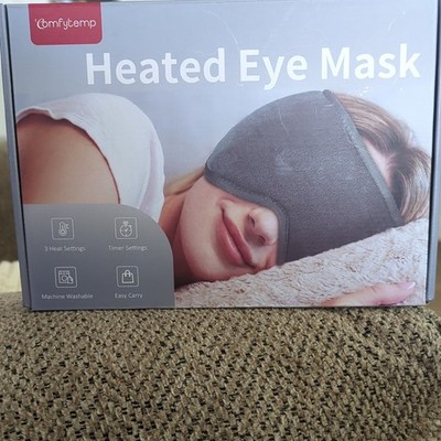 Comfytemp Heated Eye Mask, Gray Single Sleep Mask, MPN K9222