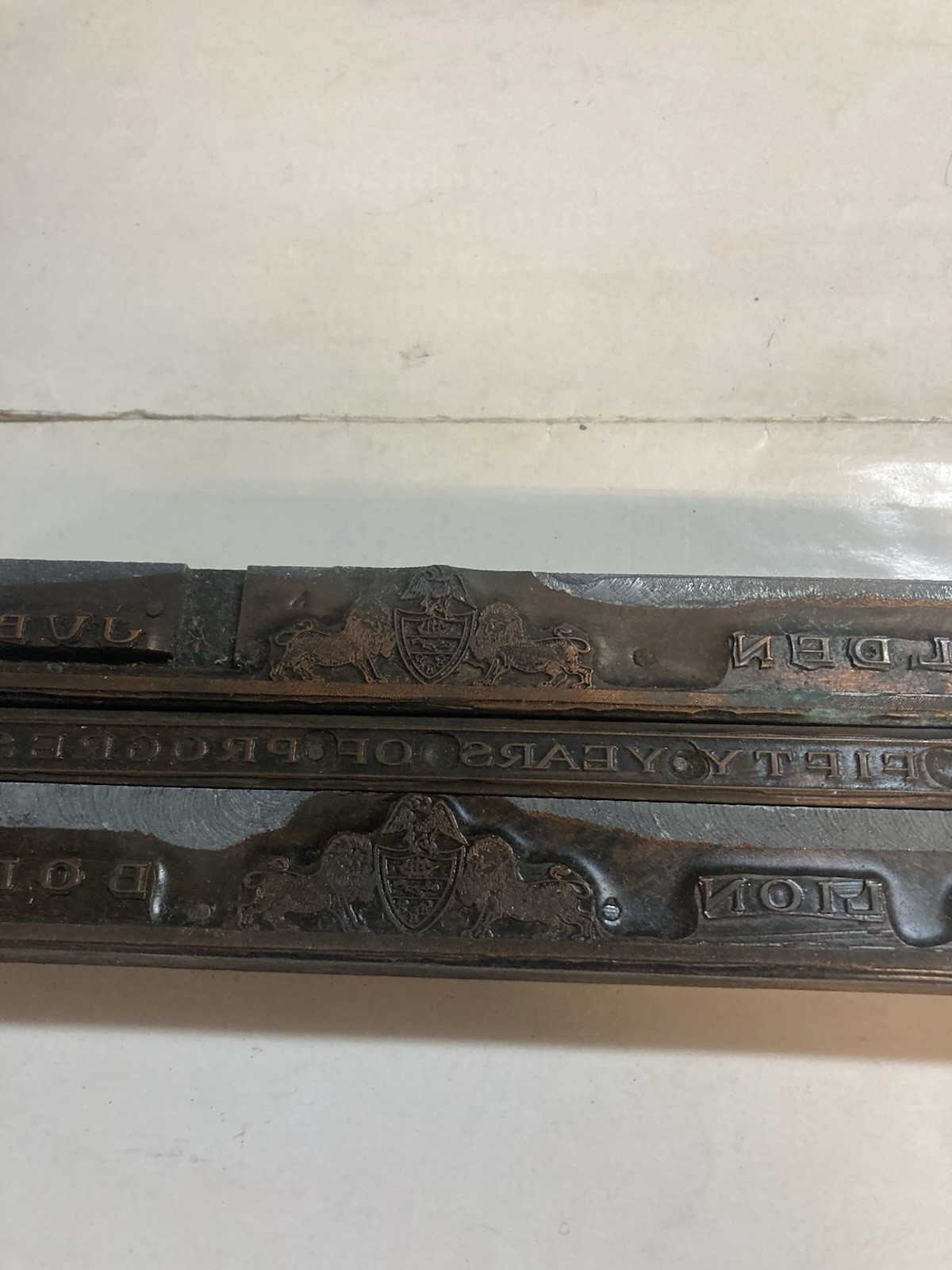 1930 golden jubilee Red Lion, PA York 3 printing blocks Set 50 Years Of Progress