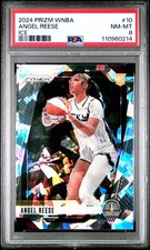 2024 PANINI PRIZM WNBA ICE #10 ANGEL REESE PSA 8