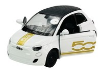 Kinsmart Fiat 500E White 1:28 No Box KT5440 New Diecast Metal Model