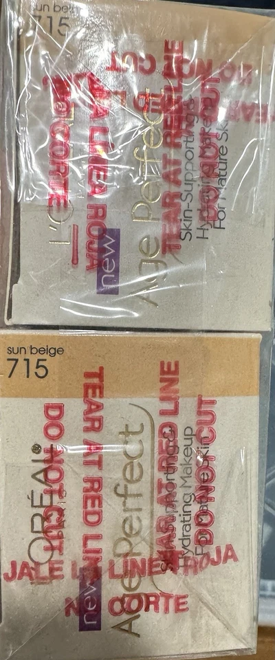 2 PACK L'OREAL Age Perfect Skin Supporting Hydrating Makeup 715 SUN Beige - Image 2 of 2