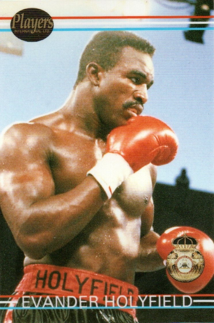 1990 Players International EVANDER HOLYFIELD Boxing #1 Sample Promo Card
