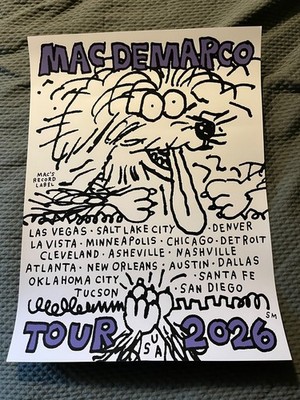 Mac DeMarco 2026 US Tour Poster