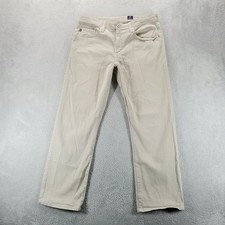 AG Pants Mens 34 Tan Straight Khakis Chinos Made in USA Business Casual Career
