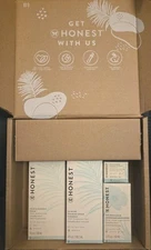 Honest Beauty Sensitive Skin Kit Eye Balm, Cleanser, Porefect, & Moisturizer NEW