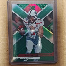 2023 Panini Chronicles Draft Picks XR Green #3 Patrick Mahomes II Texas Tech