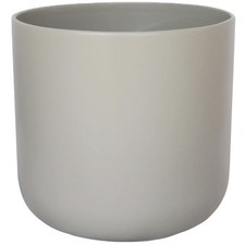 Grey Lisbon Ceramic Round Pot Indoor Plant Pot for House Plants in Home Office