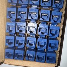 Cat6 RJ45 Keystone Coupler 25-Pack, Ethernet Coupler Female to Female, Ethern...