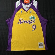 Mitchell & Ness WNBA Lisa Leslie Los Angeles Sparks Court Origins Jersey XL New