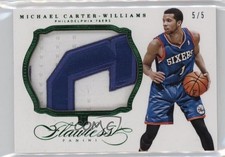 2013-14 Panini Flawless Rookie Emerald 5/5 Michael Carter-Williams #10 Patch 0sc