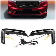 Pair LED Fog Lamp Daytime Running Light Turn Signal For Honda CR-V CRV
