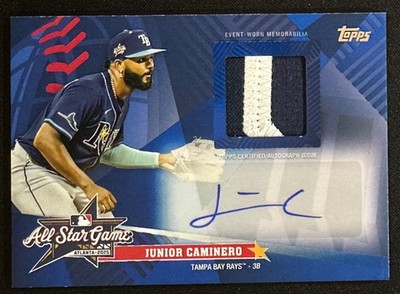 2025 Topps Update Junior Caminero All Star Stitches Relic Auto