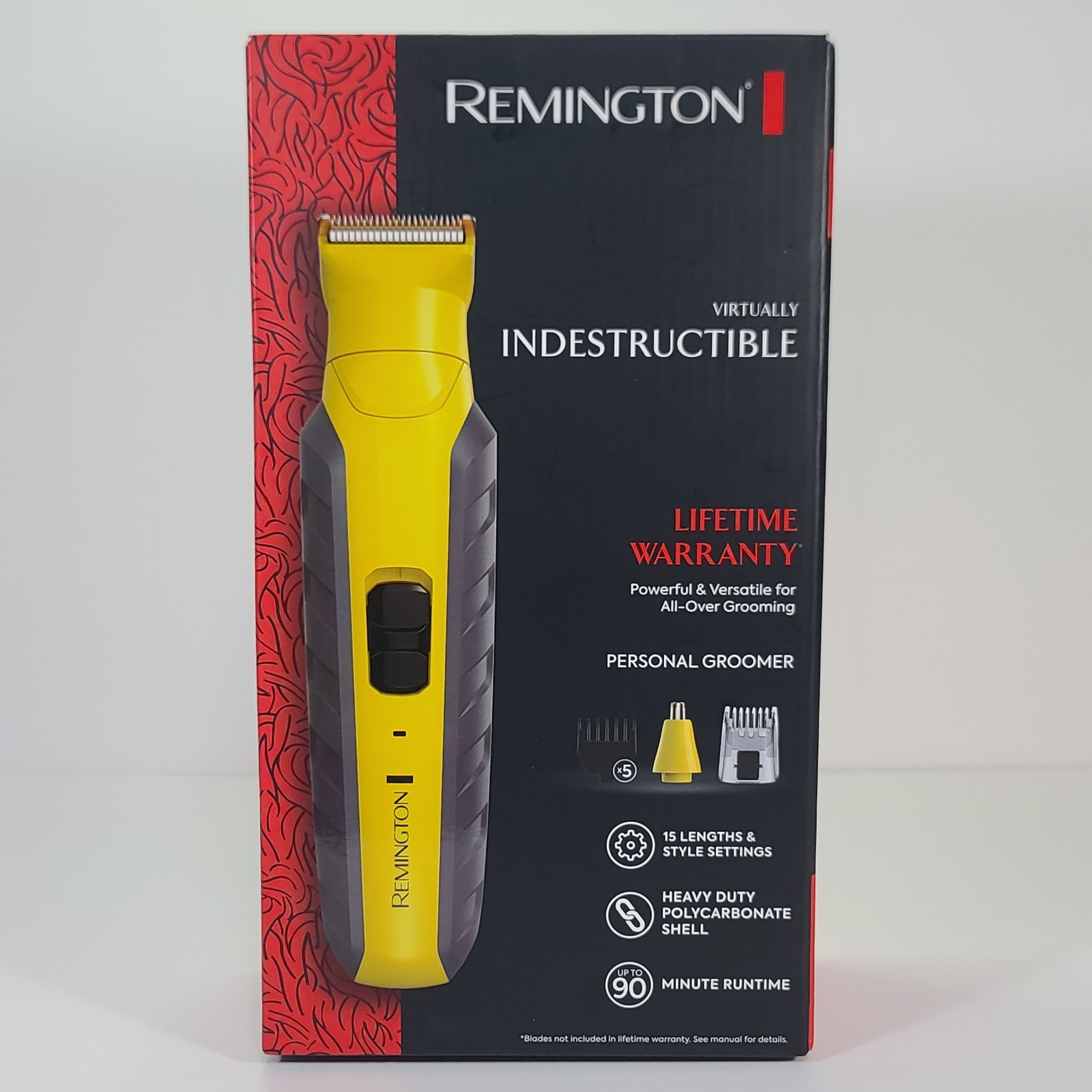 Remington Virtually Indestructible Personal Groomer Trimmer 