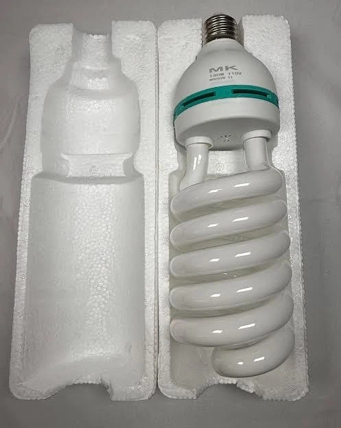 Bulb Lamp Spiral Daylight Energy Saving E27 CFL Studio Photo 150W 5500K 220V - Image 3 of 4