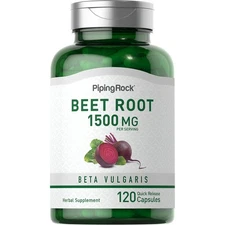Beet Root Capsules 1500 mg | 120 Count | Non-GMO Supplement | by Piping Rock