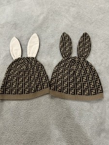 Fendi 2-Pack Unisex Baby Knit Beanie Hats