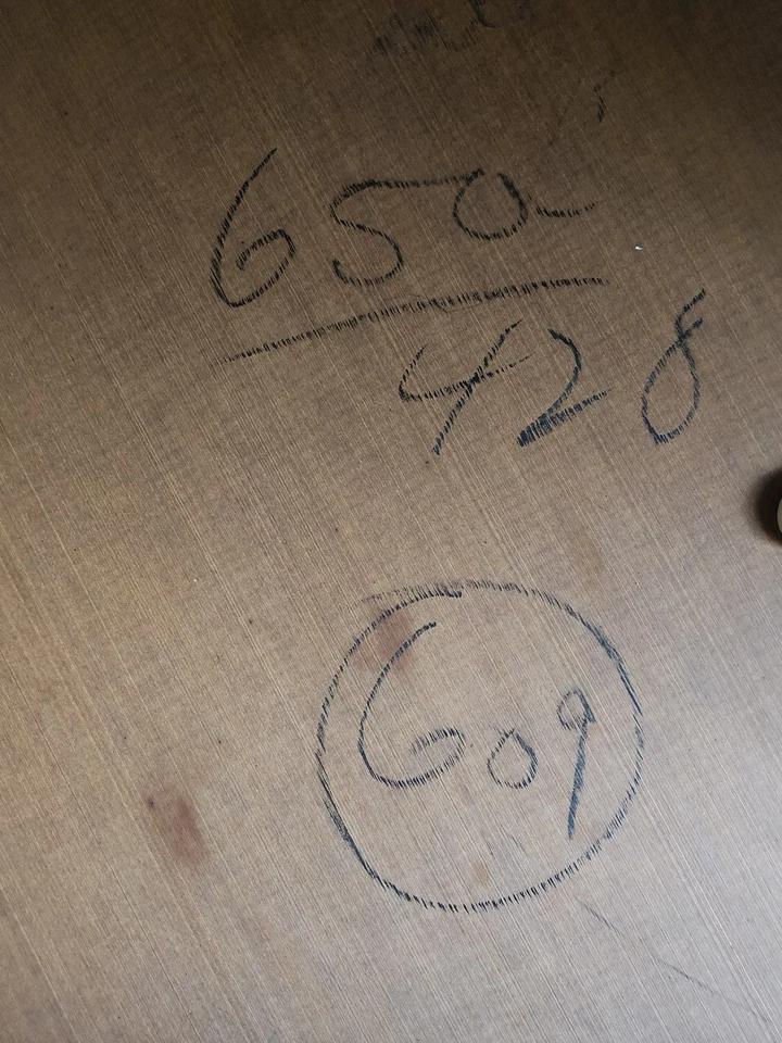 Mesa de comedor redonda blanca Eames Herman Miller MCM de colección años 50 45" de diámetro Foto 4 de 4