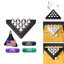TORPSPORTS Shuffleboard Bowling Pin Set - White Tabletop Portable