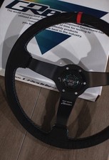 GReddy Boost Brigade X Karuma Limited Steering Wheel 350mm-Black Suede w/Black